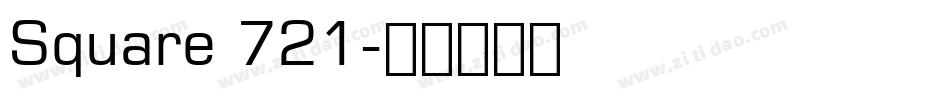 Square 721字体转换